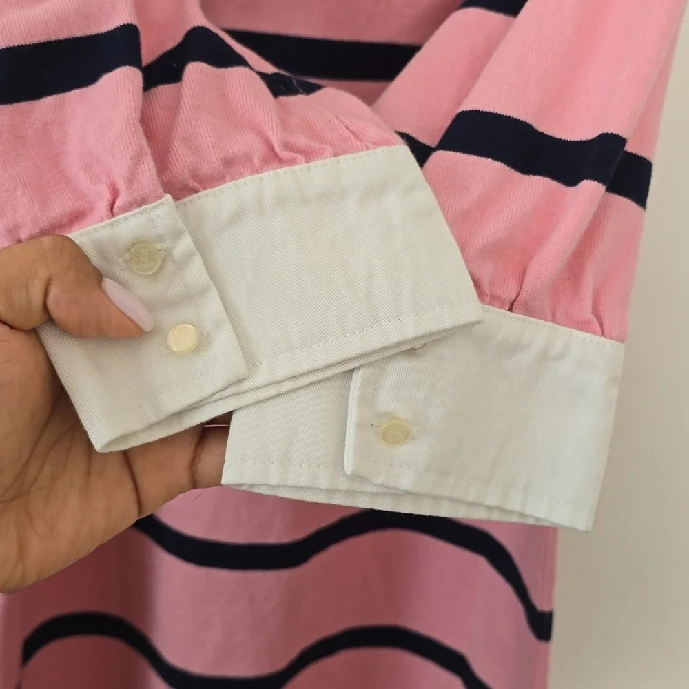 Ralph Lauren Vintage Pink Stripe Polo Dress